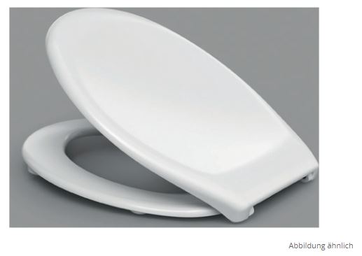 WC-Sitz sanibel care Basic A13 m Deckel mit Edelstahlscharnier weiß