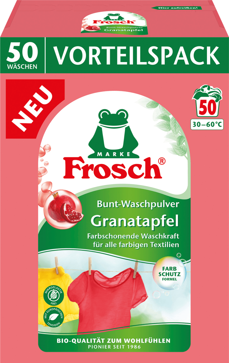 Frosch Buntwaschpulver Granatapfel