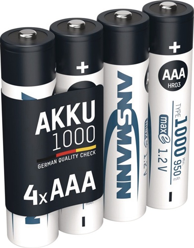 Akkuzelle 1,2 V 1000 mAh R03-AAA-Micro H