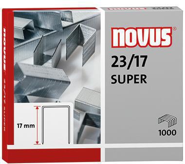 NOVUS Heftklammer NOVUS 23/17 SUPER Blockhefter Stahl verzinkt 1.000 St./Pack.