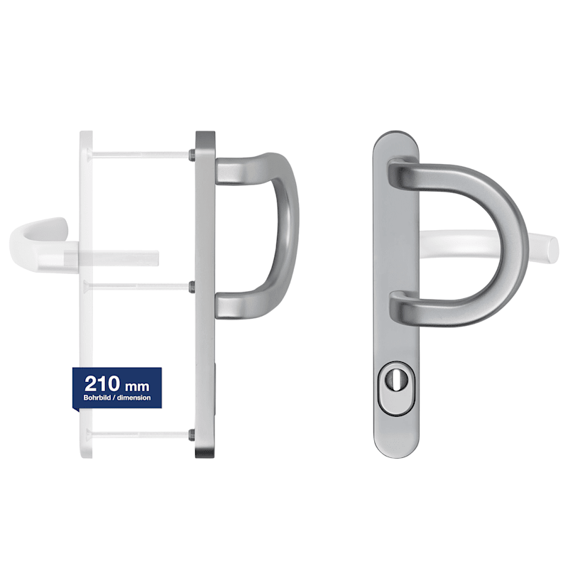 Blaugelb Wechselgarnitur ½ BGT35/92/210 außen ZA