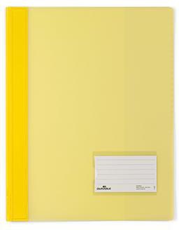 DURABLE Schnellhefter DURABLE DURALUX® TRANSLUZENT DIN A4 Überbreite PVC gelb