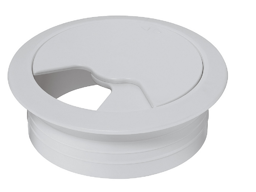 Ø 60 mm Kabeldurchlass, rund, 71 oder 91 mm I Weiß