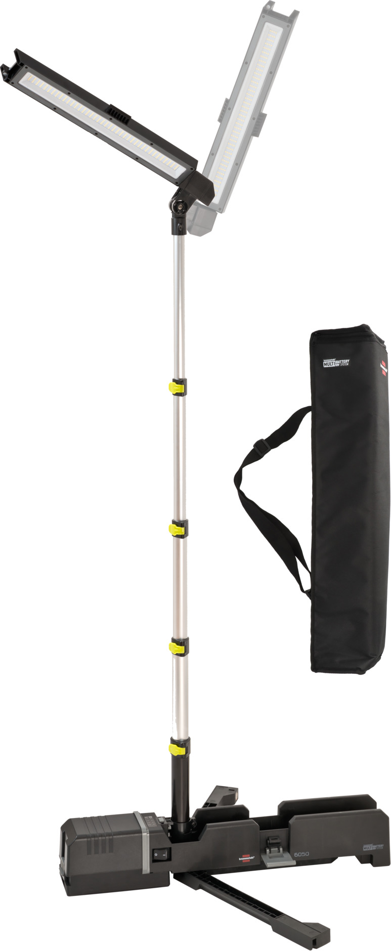 Multi Battery LED Akku Teleskop Arbeitsstrahler für verschiedene Akkus