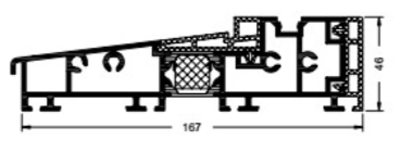 13293300 Schwellenprofil EasySlide CT70 (VE=4,5 m) I RG151