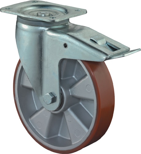 Schwerlastlenkrolle D.125mm Trgf.450kg m