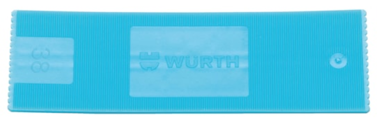 Verglasungsklotz blau I 38x2