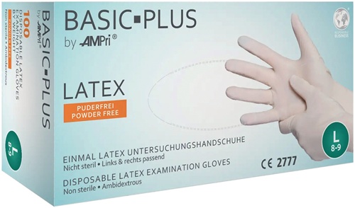 Einw.-Handsch.Basic Plus Gr.L hellbeige
