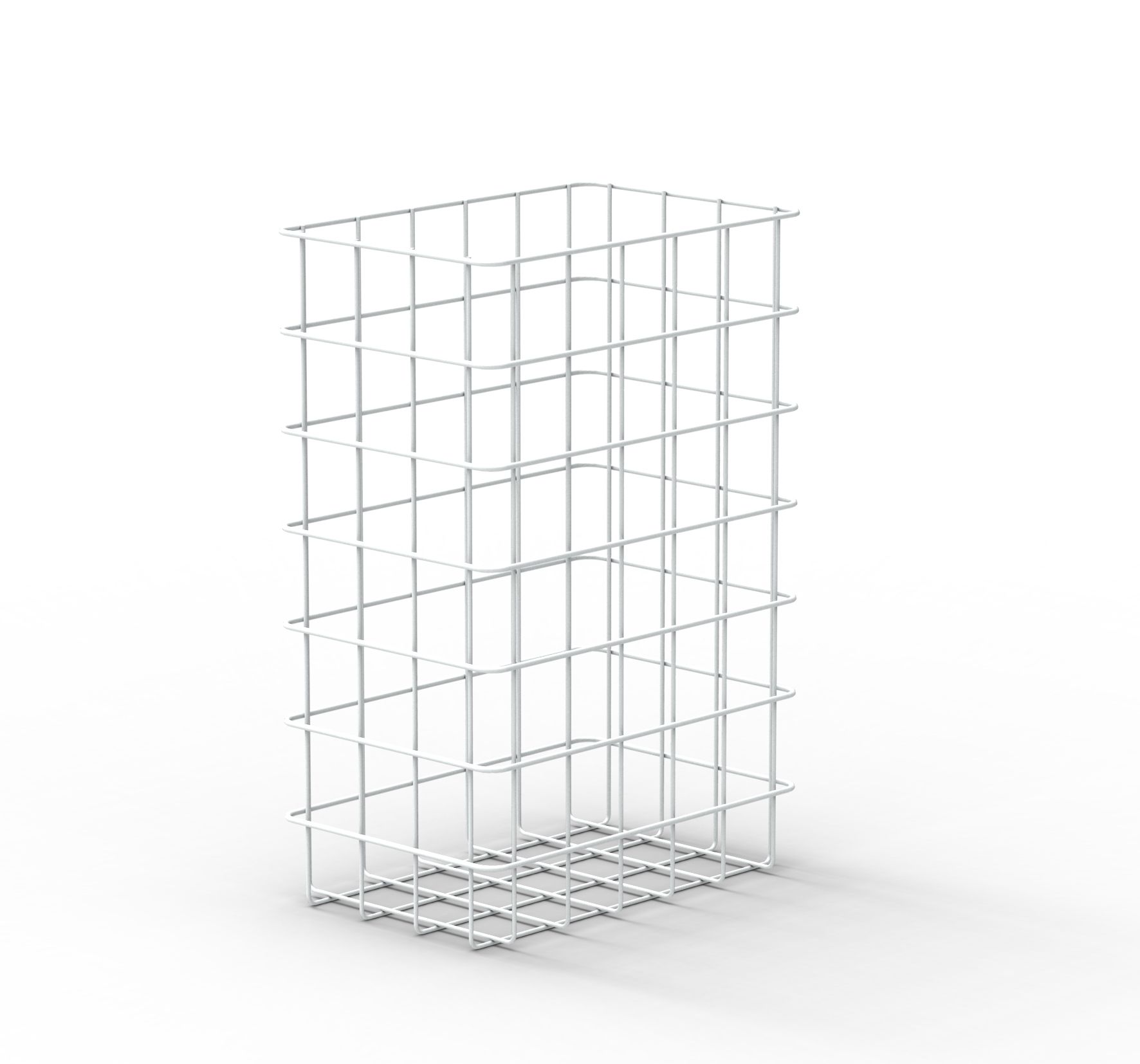 CWS Papierkorb Nr.301G weiß 25l inkl. Wandhalterung