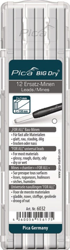 Minenset Pica BIG-Dry 12x weiß universell 12 Minen/Set