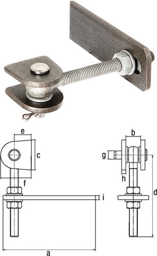 Verstellbares Torband 135x19x44x120x25x4