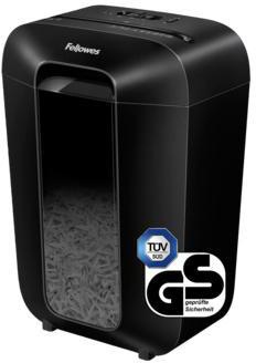 FELLOWES Aktenvernichter Fellowes® Powershred® LX70 P-4 Papier Heftklammern Büroklammern Kreditkarten Partikelschnitt schwarz