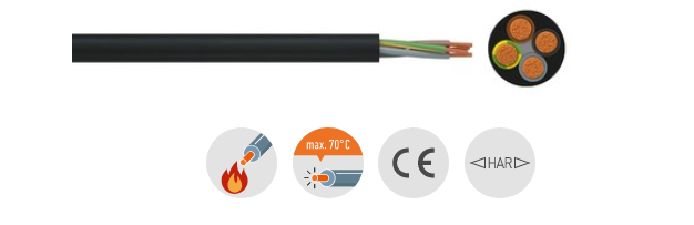 4x 0,75mm² weiße Schlauchleitung im Zuschnitt