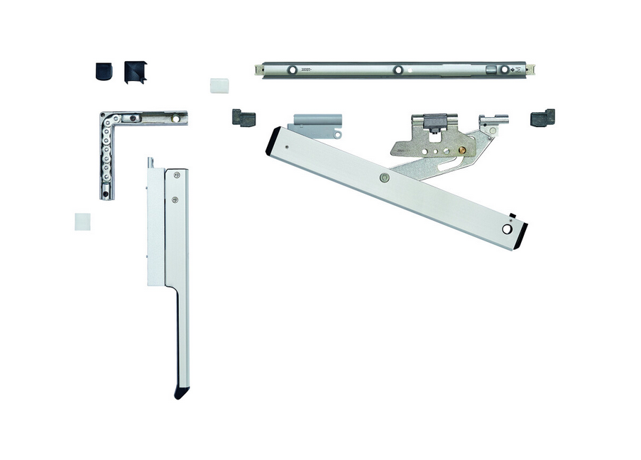 Grundkarton mit Eckumlenkung, Schere und Handhebel ohne Flügelbock I LL4008
