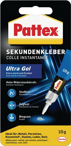Sekundenkleber Ultra Gel 10g farblos Tub