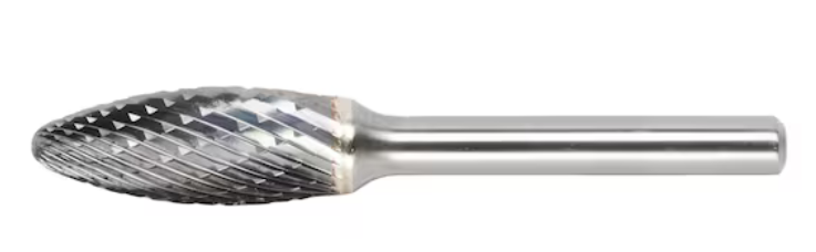 12x30 mm Hartmetall Frässtift Zahnung MX (Flammenform)