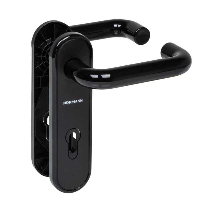 Hörmann Drückerset Kunststoff schwarz 534820 I LL4104