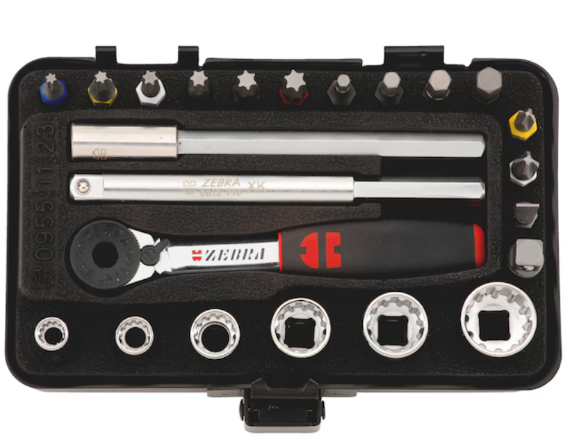 1/4 Zoll Multisteckschlüssel-Sortiment 23-teiliges Sortiment