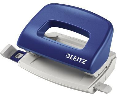 LEITZ Locher Leitz New NeXXt 8cm 10 Bl. (80 g/m²) mit Anschlagschiene blau