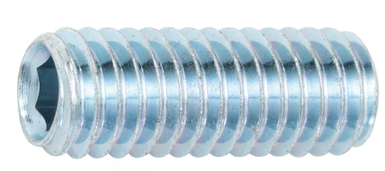 M12x70 Gewindestift Innensechskant und Kegelstumpf Stahl 45H, verzinkt blau passiviert (A2K) I VE 50