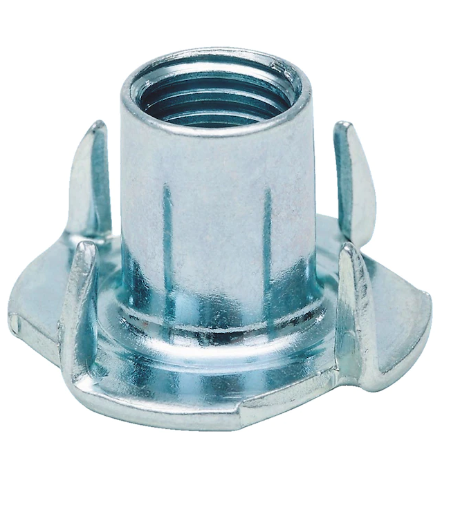 M10 (H: 16 mm) Einschlagmutter verzinkt mit Einschlagspitze