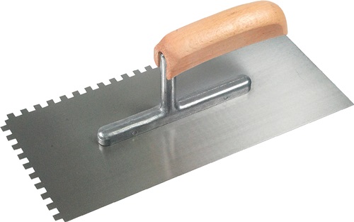 Glättekelle L.280mm B.130mm Zahn 6x6mm S