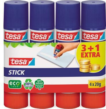 TESA Klebestift tesa® Stick ecoLogo® nicht nachfüllbar 4 x 20 g/Pack.