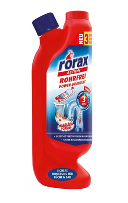 RORAX Rohrfrei Powergranulat Dosierflasche 600 g