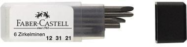 FABER-CASTELL Zirkelmine Faber-Castell H 2mm 6 St./Pack. Faber-Castell H 2mm 6 St./Pack.