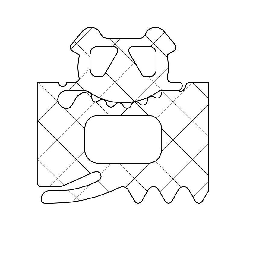 244293 Glasanl.Dtg.  9mm Rs (Restbestand ca. 5m)