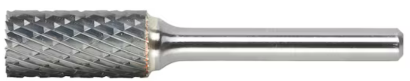 3x14 mm Hartmetall Frässtift Zahnung MX (Zylinderform mit Stirnverzahnung)