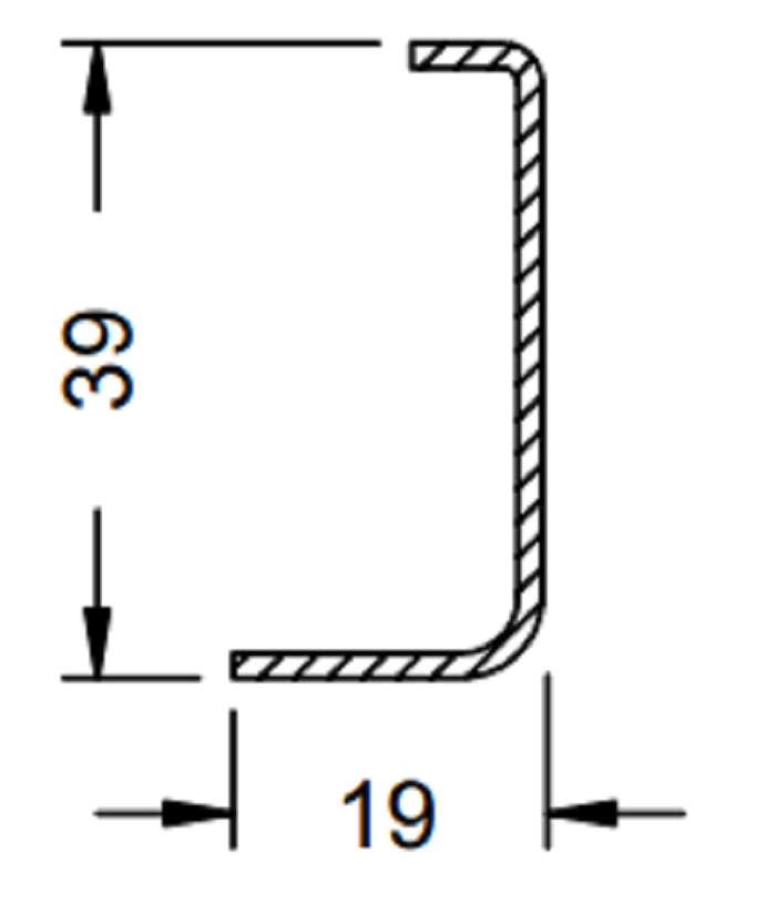 202610 Stahlrohr 19.5/39/1.5 vz. (VE 6m)