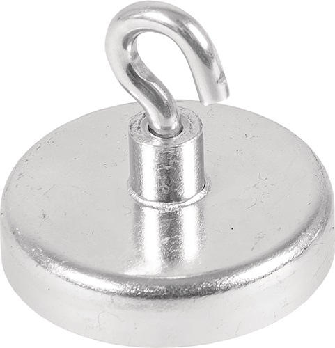 Kraftmagnet D.36mm verzinkt,m.Hak.5St./K