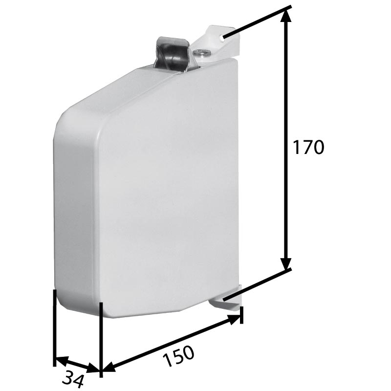 Maxi Gurtwickler zum aufschrauben mit Gurt (VE 25)