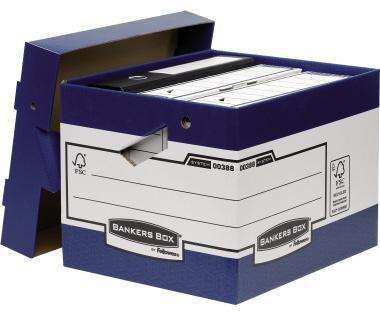 BANKERS BOX Archivbox Bankers Box® System Heavy Duty ERGO-BoxT 33,5 x 29,2 x 40,4 cm (B x H x T) DIN A4 DIN A4+ mit Archivdruck Karton