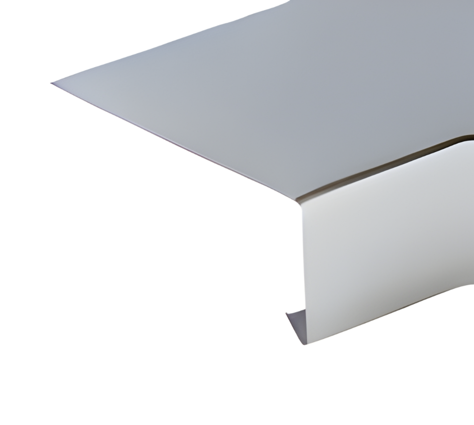 Rinneneinlaufblech/Traufblech Standardprofil 10/50/140 mm | Zink walzblank