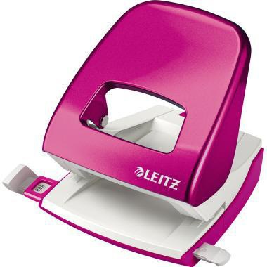 LEITZ Locher Leitz NeXXt WOW 5008 8cm 30 Bl. (80 g/m²) mit Anschlagschiene pink