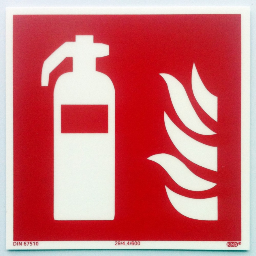 Brandschutzzeichen (150 x 150 mm) Feuerlöscher nach ASR A1.3