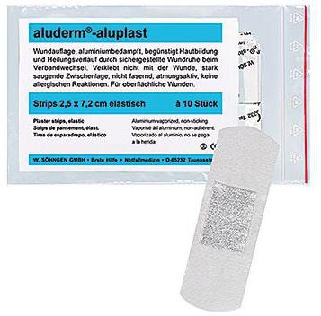 ALUDERM Wundpflaster aluderm® aluplast 2,5 x 7,2 cm (B x L) aluderm® aluplast 2,5 x 7,2 cm (B x L)