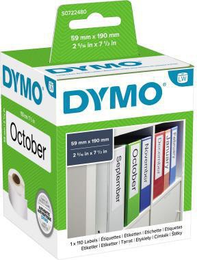 DYMO Ordneretikett DYMO® Original DYMO LabelWriterT Wireless -320 -330 Turbo -400 -400 Duo -400 Turbo -400 Twin Turbo -450 -450 Duo