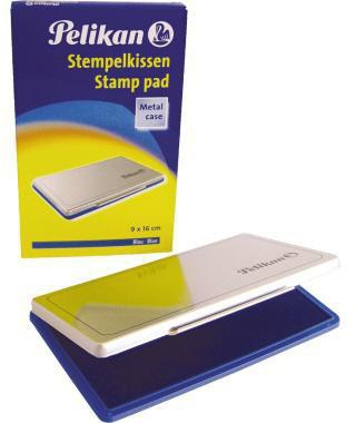 PELIKAN Stempelkissen Pelikan 1 Gummistempel Polymerstempel 160 x 90 mm (B x H) blau