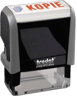TRODAT Textstempel trodat® Office PrintyT 4912 47 x 18 mm (B x H) Kopie blau/rot