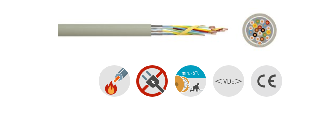 0,8 /4 Telefonkabel im Zuschnitt
