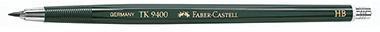 FABER-CASTELL Fallminenstift Faber-Castell TK® 9400 2mm HB ohne Radierer dunkelgrün