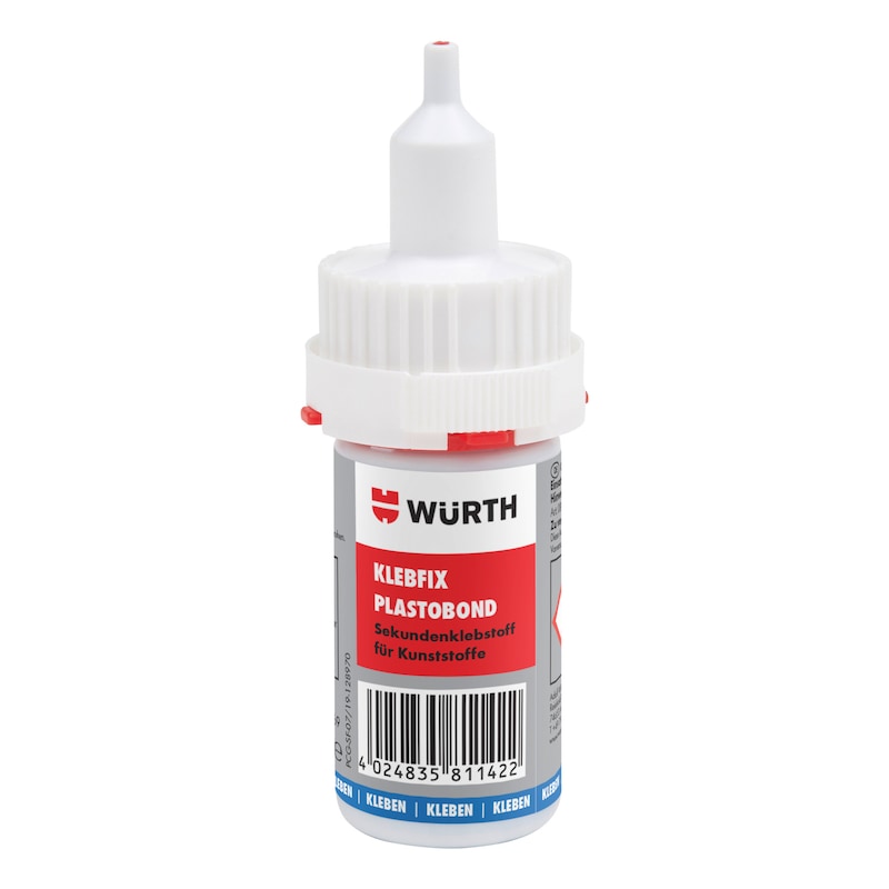 Sekundenklebstoff Klebfix Plastobond (20 gr.) von Würth