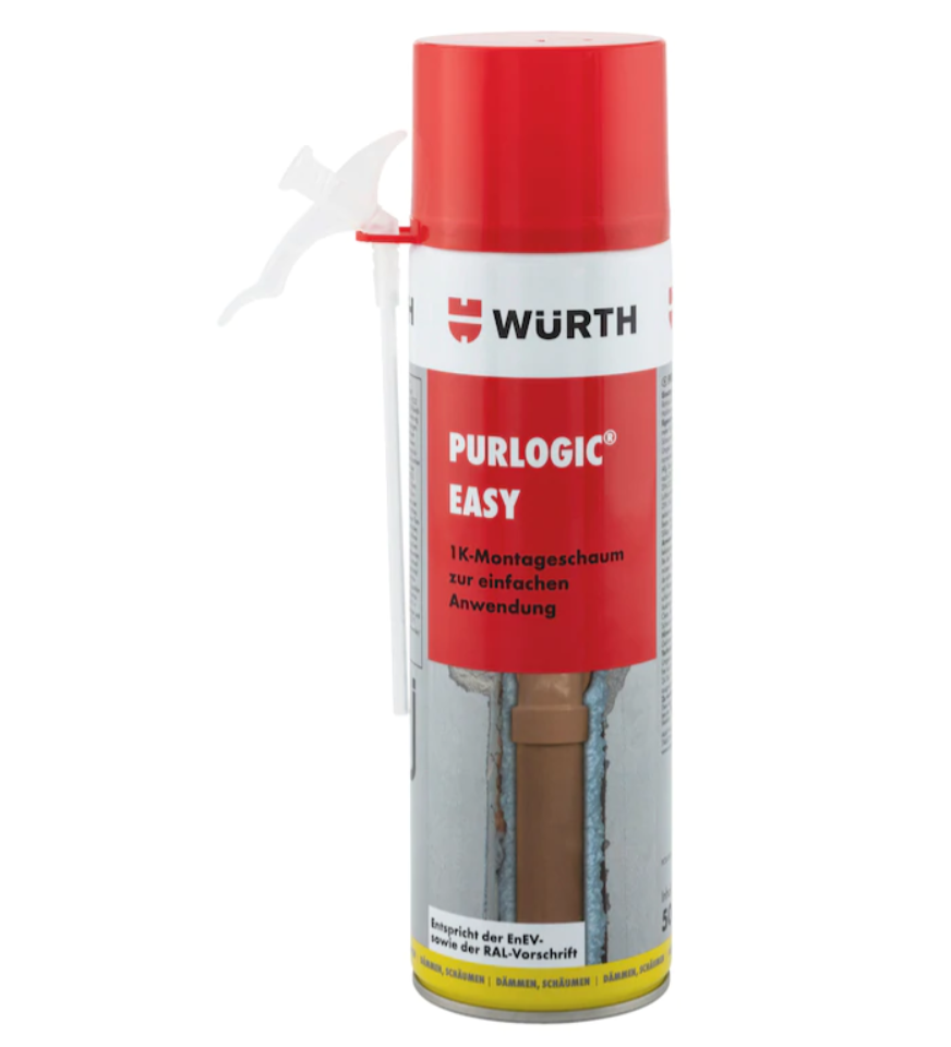 Würth 1K-Montageschaum PURLOGIC® EASY mit Sprühschlauch