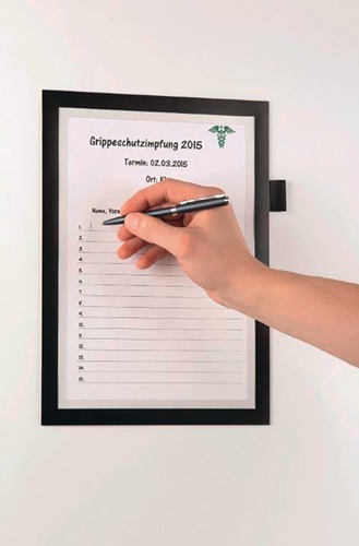 Magnetrahmen DIN A4 schwarz selbstkleben