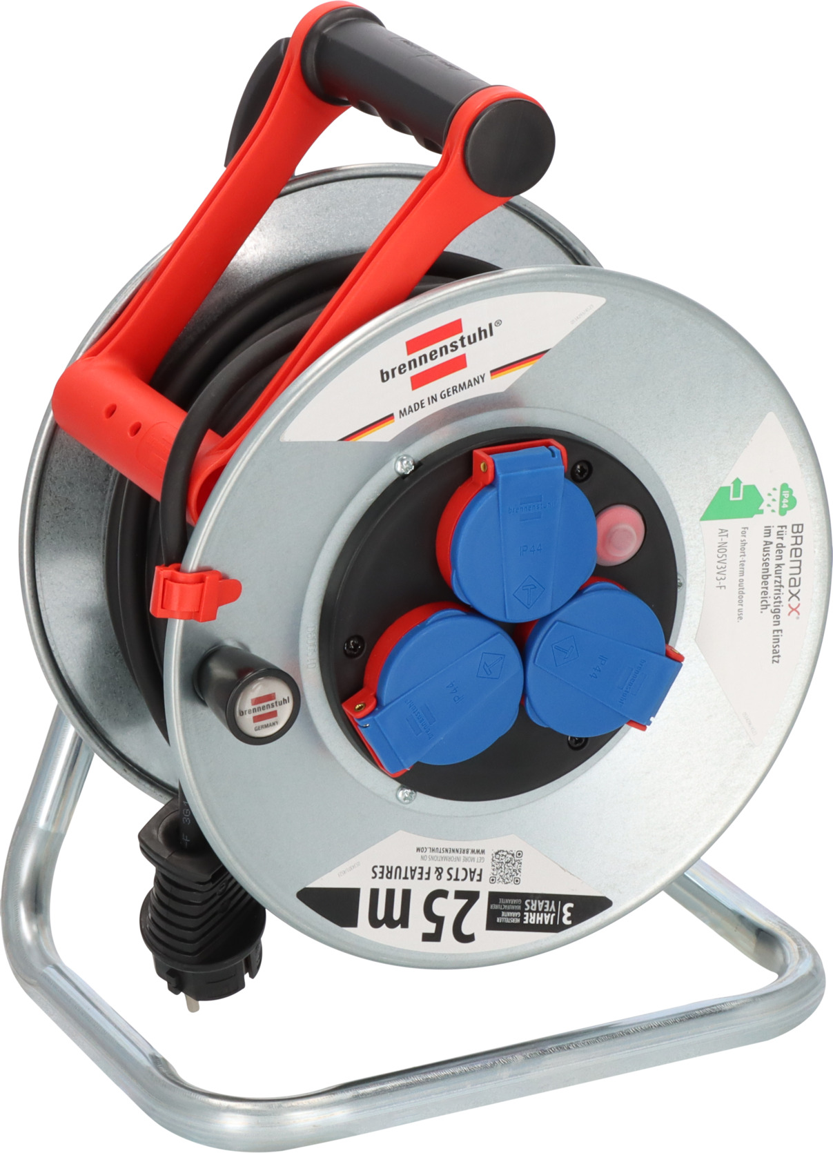 Garant® S IP44 Kabeltrommel (25m Kabel, Stahlblech, Made in Germany)