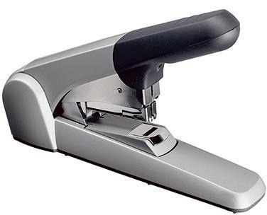 LEITZ Heftgerät Leitz 25/10 Flachheftung 60 Bl. (80 g/m²) inkl. 1.000 Heftklammern 25/10 Metall/Kunststoff silber