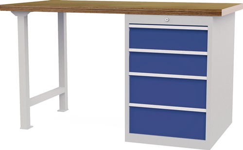 Werkbank B1500xT750xH859mm Buche-Multipl